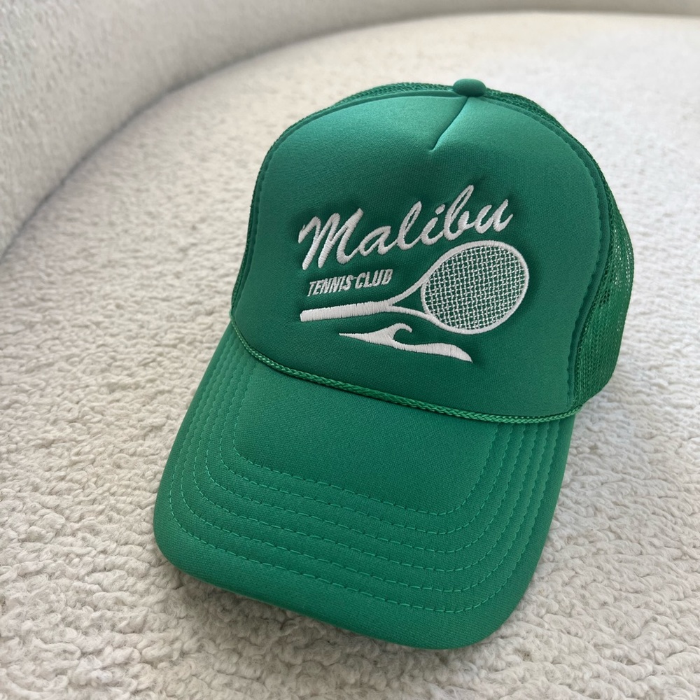 New without tag. Urban Outfitters Mailbu Tennis Club Trucker Hat in Green